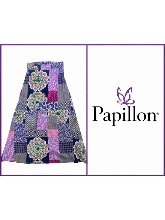 Papillon Dresses & Skirts - Papillon Patchwork Print Maxi Skirt Boho ~ Medium